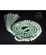 individually made in USA, hand knotted 108 mala beads, green aventurine,... - £26.67 GBP