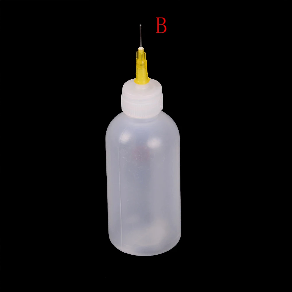 50ML New Plastic Dispensing Bottle with Syringe Needle Multifunction Glue Alcoho - $161.63