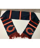 VINTAGE CHICAGO BEARS SCARF ORANGE BLUE - $22.08 CAD