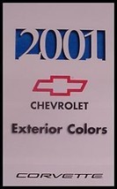 2001 Chevrolet Corvette Color &amp; Trim Paint Chip Brochure - £6.72 GBP