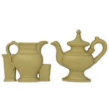 Burwood Pitcher Teapot Plastic Kitchen Wall Decor Beige Vintage 1980 - £11.97 GBP