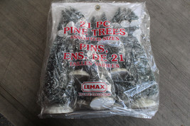 Lemax &#39;PINE TREES&#39; 21 Pieces (Model Train Scenery, Seasonal Village) - £11.95 GBP