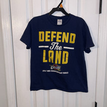 Cleveland Cavaliers  Youth T-Shirt Blue Size Youth L Defend The Land 2017 - $19.79