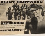 Heartbreak Ridge Vintage Tv Guide Print Ad Clint Eastwood Mario Van TPA15 - $5.93