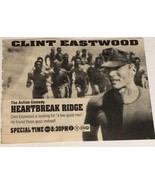 Heartbreak Ridge Vintage Tv Guide Print Ad Clint Eastwood Mario Van TPA15 - £4.66 GBP