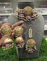 Indian Kundan Gold Plated Traditional All Color Available Last Left Jewelry Seta - £50.84 GBP
