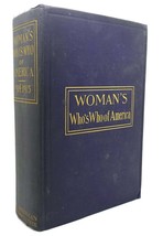 John William Leonard Woman&#39;s Who&#39;s Who Of America : A Biographical Dictionary O - $155.00