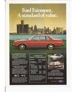 1979 Ford Fairmont Print Ad Automobile car 8.5&quot; x 11&quot; - €17,24 EUR