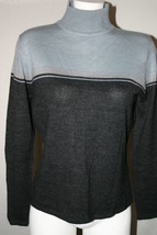 Amanda Smith Women&#39;s Turtleneck Gray Blue Sweater Size Small - £27.64 GBP