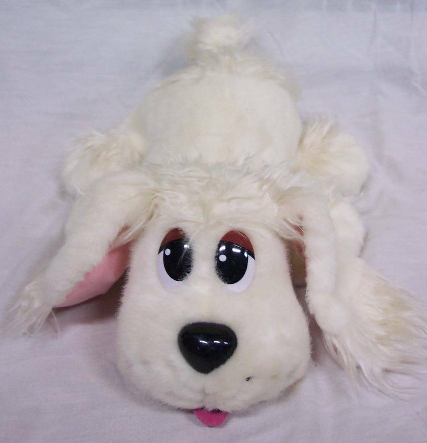 Pound Puppies WHITE BARKING PUPPY DOG POODLE Plush STUFFED ANIMAL