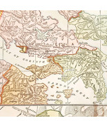 1929 Map Central Greece Athens Before Persian Wars History Of Europe E98D - $27.73 CAD