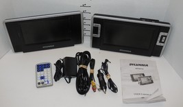 Sylvania SDVD8732 Portable DVD Player 7&quot; Dual Screen Car Headrest Monitors - £58.91 GBP