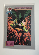 DC Comic Card 1992 Series I Earth&#39;s Mightiest Heroes  Ragman #72 - $1.70