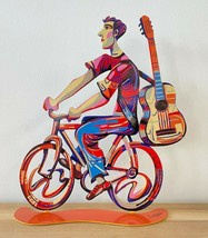 Pop art Metal &quot;Troubador rider&quot; escultura de DAVID GERSTEIN - £194.99 GBP