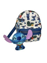 Disney Parks Loungefly STITCH  Floral Tropical Belt Bag Wristlet &amp; Stitch Plush - £39.95 GBP