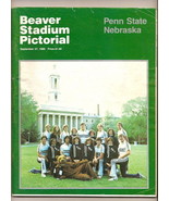 1980 NCAA Football Program Nebraska @ Penn State Sept 27th - $19.95