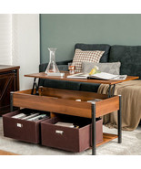 Lift Top Coffee Table Central Table with Drawers and Hidden Compartment ... - £132.18 GBP