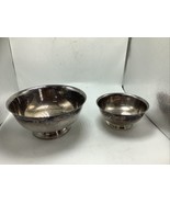 Vintage Pair GORHAM Silver Centerpiece Bowls YC781 YC779 Round Footed Se... - €20,43 EUR