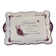 Ceramic Tray 55043 Something Thoughtful Grandmother Gift Floral Trinket ... - $19.77