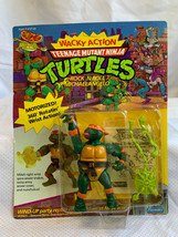 1989 Playmates Toys TMNT &quot;ROCK N ROLL MICHAELANGELO&quot; Figure Sealed UNPUN... - $39.55
