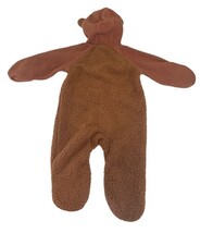 Columbia Baby Bunting Suit 12-18M Brown Fleece Hooded Footed Mittens image 6