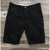 Volcom Mens Size 32 Black Flat Front Casual Chino Shorts - $16.67