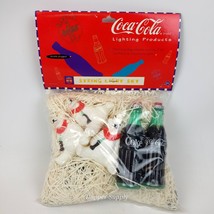 Coca Cola String Light Set 1996 Lighting Products Polar Bear Coke Bottle... - $40.46 CAD