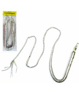 SILVER BULLWHIP 6 FOOT bull whip costume props NEW joke gag prop gag hor... - $9.14 CAD