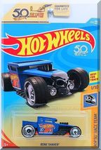 Hot Wheels - Bone Shaker: HW 50th Race Team #1/10 - #258/365 (2018) *Blue* - £2.36 GBP