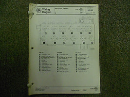 1987 Vw Golf Diesel Gti Main Wiring Diagram Service Repair Shop Manual Factory - £12.81 GBP