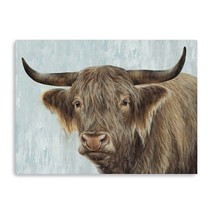 HomeRoots 398959 40 x 30 in. Brown Bold No Bull Canvas Wall Art - $190.31