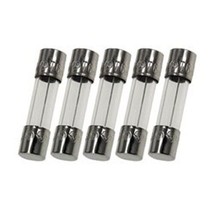 Pack of 5, 6X30mm (1/4 inch x 1-1/4 inch) 6.3A 250V Glass Slow Blow (Time Delay) - £10.93 GBP