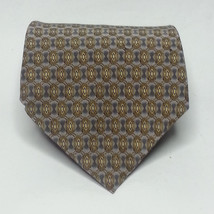 Geoffrey Beene Men Dress Silk Tie 4&quot; wide 57&quot; long Brown Microprint USA - £6.09 GBP