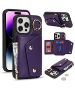 Lipvina for iPhone 14 Pro Max Case Wallet with Card Holder - Zipper Pock... - $16.83
