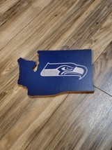 SEATTLE SEAHAWKS - WASHINGTON BLUE STATE SHAPED NFL WOOD SIGN- NEW  - $14.95