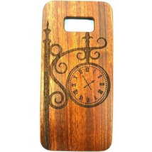 Street Clock Design Wood Case For Samsung S8 - £4.71 GBP