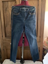 Signature Studios Womens Size 8 Skinny Jeans Copper Studs - $20.00