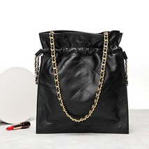 YILINSA Large Capacity Sheepskin Leather Handbag Fashion Women Crossbody Adjusta - £91.87 GBP