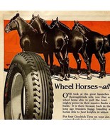 1925 Goodrich Tires Horses XL Advertisement 14 x 11 Automobilia Ephemera - $40.19 CAD