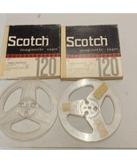 Vtg Lot of 4 Scotch EMPTY 7” TAKE UP REEL for Magnetic Tape 2 Have Boxes - £15.52 GBP