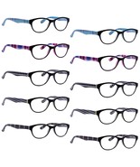 Women&#39;S Reading Glasses 10 Pairs Ladies Cat-Eye Readers Patterned Design... - $35.99