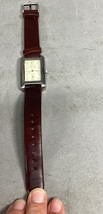 VINTAGE GEORGE ARTHUR Stainless Steel WOMENS WATCH W/ Leather Band - $276.02 MXN