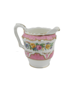 Crown Staffordshire Vtg Fine Bone China Mini Creamer Pink Floral Rose Pa... - £17.19 GBP