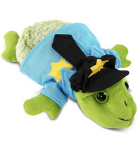 Sea Turtle Small Police Officer Plush With Uniform And Cap - 11 Inches - £35.25 GBP