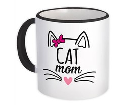 CAT MOM : Gift Mug Cute Family Christmas Birthday Kitten Mothers Day - £12.57 GBP