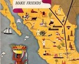Make Friends with Mexico  American Airlines 1943 Travel Book &amp; Route Map - $74.17