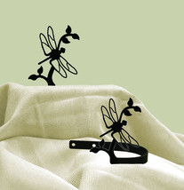 Wrought Iron Curtain Tie Backs Pair Of 2 Dragonfly Silhouette Window Treatment - £19.25 GBP