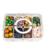 Versatile Divided Serving Tray With Air-Tight Lid And Handle  Bpa-Free, ... - £11.17 GBP