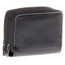 Accordion Cardholder Wallet Faux Leather 5 Card Pocket (Black) - £7.77 GBP