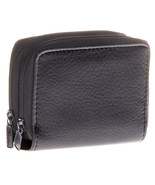 Accordion Cardholder Wallet Faux Leather 5 Card Pocket (Black) - £7.73 GBP